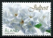 Aland 2011 Natale, Fiori, MNH / UNM
