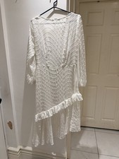 V by Very Asymmetric Midi Dress  White UK 14