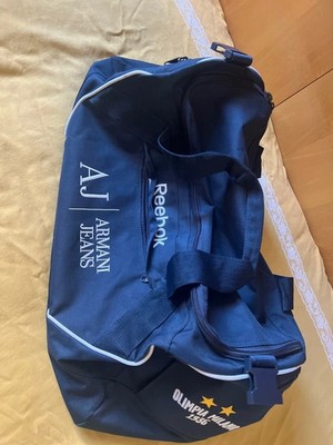 Reebok x Armani Jeans x Olimpia Milano 1936 Duffel Bag   Rare   New