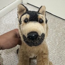 Toys R Us German Shepherd Puppy Dog 10 Plush Realistic Stuffed Animal Discontin