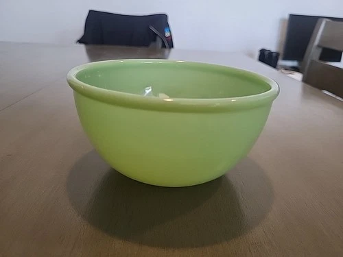 Fire King Jadeite Mixing Bowl 6" x 3.25" with Beaded Edge