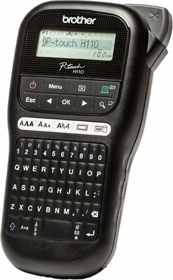 Brother P-touch H110 mobiles Beschriftungsgerät mit Tastatur in schwarz BRANDNEU