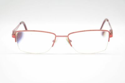 Alfa 1028  52[]16 135 Rot halbrand Brille Brillengestell eyeglasses