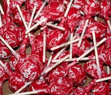 14X CHERRY Tootsie Roll Pops a ((dozen +2)) Lollipops FRESH, ships in box