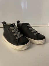 ZARA BABY BOY HIGH TOP TRAMPKI z zamkiem błyskawicznym, ROZMIAR 4.5 (20) Głębokoszary, Buty dziecięce