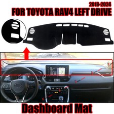 For Toyota Rav4 2019-2025 Black Non-slip Poly Carpet Dash Mat Cover Dashboard