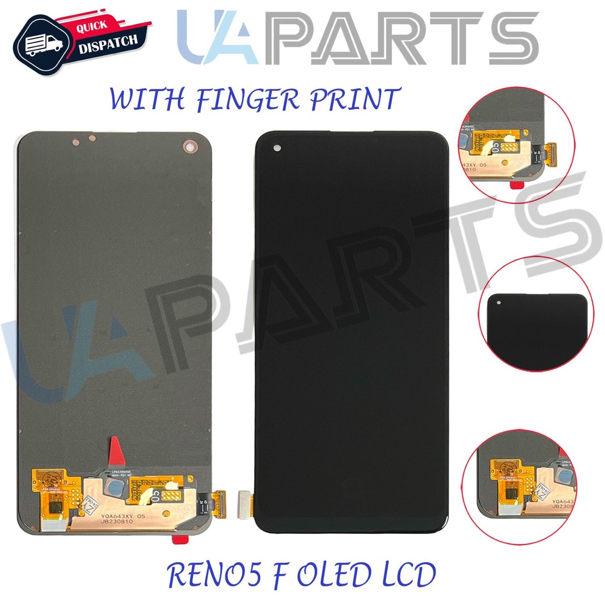 For OPPO RENO5 F CPH2217 OLED LCD Touch Screen Digitizer Display