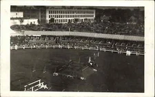 Horse Show WHERE? Jumping c1920 AZO Real Photo Postcard