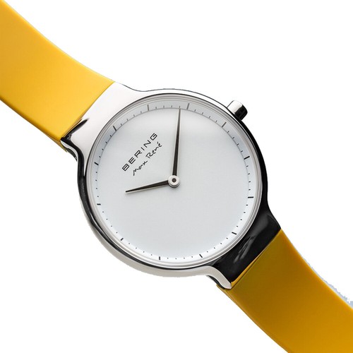 Bering Time Max René Coll. Reloj mujer correas silicona plata/amarillo 15531-600 - Imagen 3 de 4