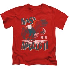 NASA Boys T-Shirt Apollo 11 Eagle Red Tee
