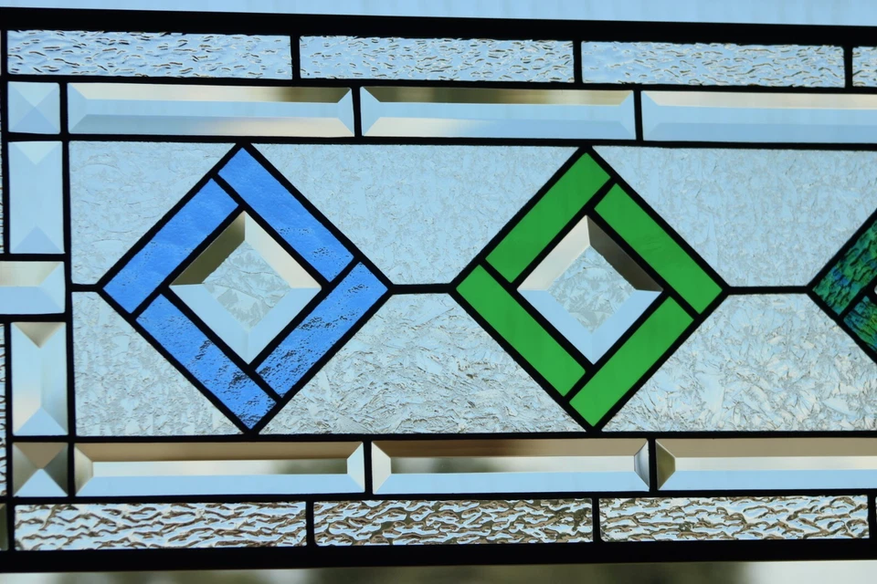 Stained Glass Panel,Transom,Sidelight-35.5 x 9.5 - Image 4 of 4