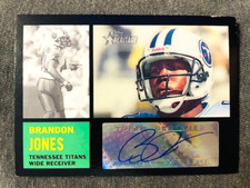 2005 Topps Heritage Brandon Jones Rookie RC Real One Auto Autograph Card. rookie card picture