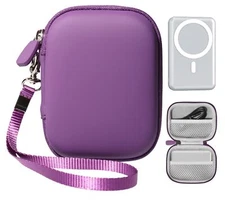 Alltravel Palm Size case for Slim Magnetic Wireless Portable Charger Compatib...