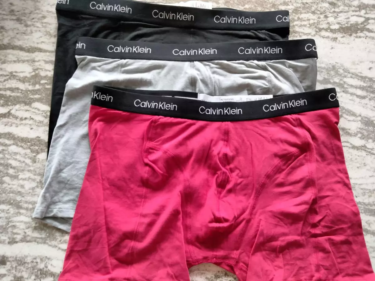 Calvin Klein Underwear - Pack of Three Cotton-Blend Boxer Briefs - Mens - Blue Multi