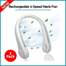 B2G1 FREE 5000mAh USB Neck Hanging Fan Cooling Cooler Portable Air Conditioner
