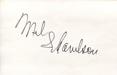 Melville Shavelson Houseboat Yours Mine and Ours 2x Oscar Nom Signed Autograph