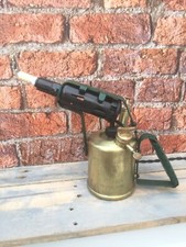 BLOW TORCH LAMP. Black & Green-90% energy saving bulb-Braided black cord-switch