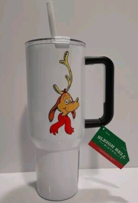 The Grinch Max Christmas Stainless Tumbler 40 oz Dr Seuss NEW 2024