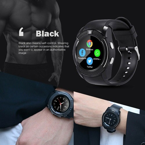 Smart Watch Bluetooth Heart Rate Music Player UK Sport Fitness Tracker Pedometer - Picture 5 of 12