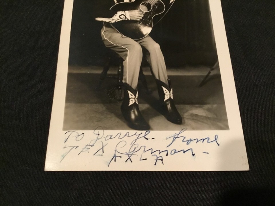 Jenks Tex Carman Country Musician Hawaiian Guitar Player Original
