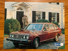 1977 Lancia Beta Sedan 1-page Color Sales Brochure - # L-0002 - Nice Condition