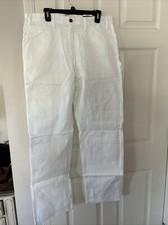 Men  s White Dickies Work Pants/Carpenter Size 36x32 6