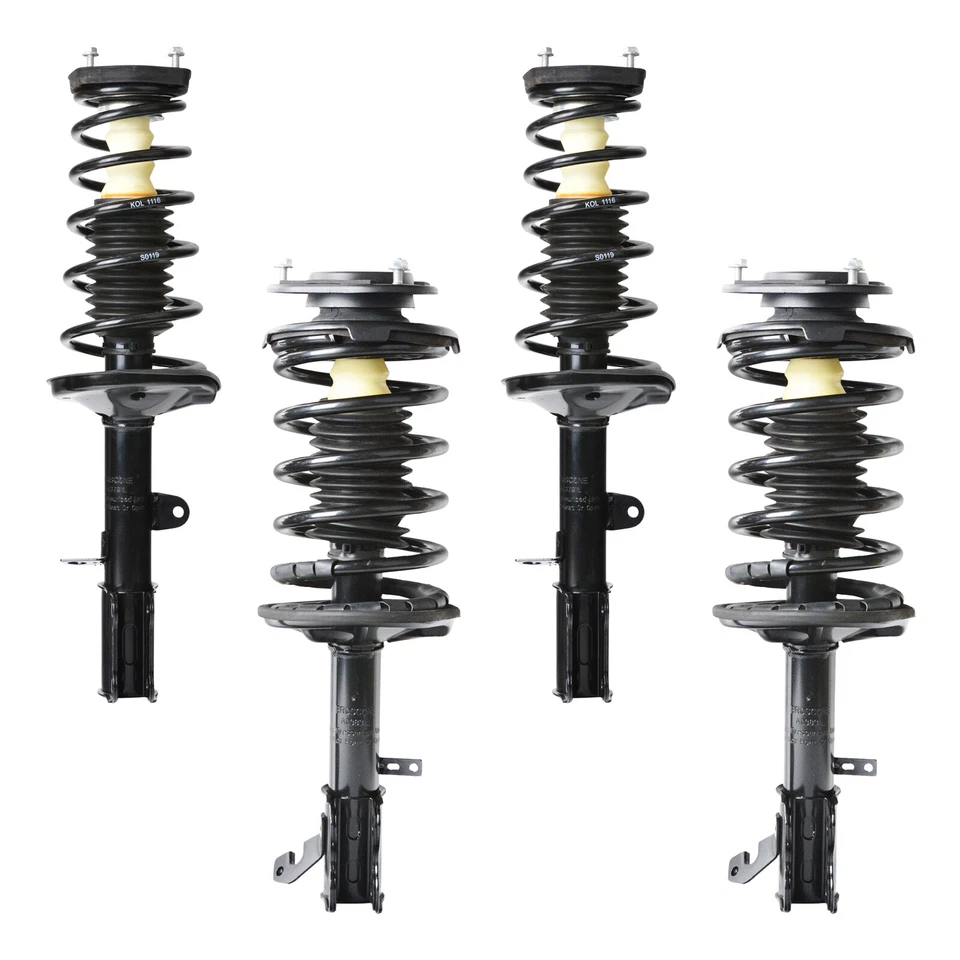 4x Front & Rear Complete Shocks Struts w/ Spring for 98-2000 Toyota Corolla - Image 2 of 4