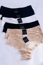 3 pack Women's Silky Panties Briefs Knickers Lace Bikinis Undies Underwear 68755