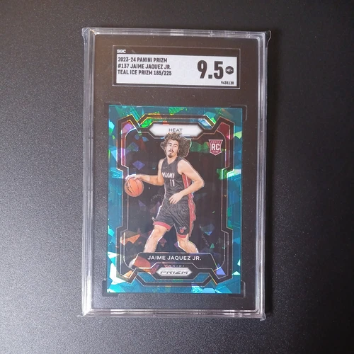 2023-24 Panini Prizm #137 Jaime Jaquez Jr. Prizms Teal Ice #185/225