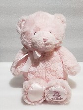 Baby GUND My First Teddy Bear Pink/Rose Plush Animal- Soft Sewn Eyes  Nose Used
