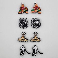 NHL Arizona Coyotes Hockey Team For Crocs Shoe Charms Jibbitz - 8 Pieces