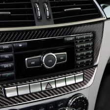 Passend für Mercedes Benz C W204 Carbon Radio Mittelkonsole Rahmen Blende Schutz Passend für Mercedes Benz C W204 Carbon Radio Mittelkonsole Rahmen Blende Schutz