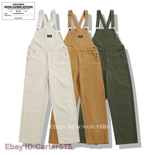 Retro Men Suspender Pants Jumpsuit Overalls Trousers Casual Workwear - Bild 1 von 29