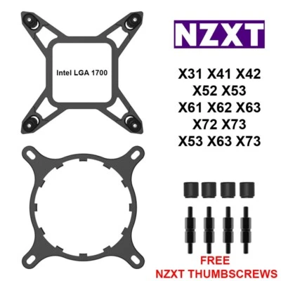 NZXT Kraken LGA 1700 Bracket X31 X41 X42 X52 X53 X61 X62 X63 X72 X73 Z53 Z63 Z73