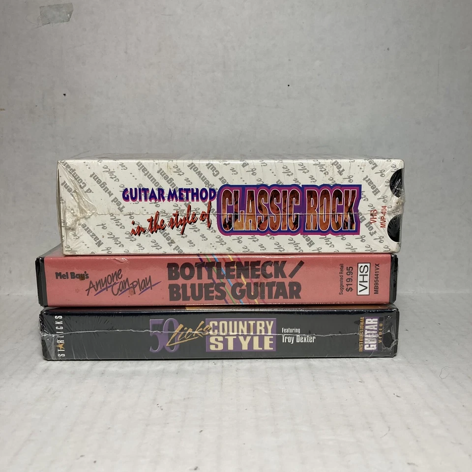 VTG Guitar Instructional Video Classic Rock Bottleneck Blues Country VHS Lot - Image 3 of 4