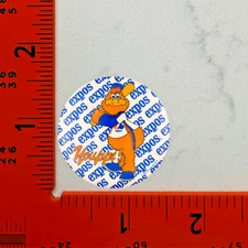 Montreal Expos Youppi Vintage Style Pin Back Button