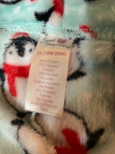 Penguin Super Soft Fleece Holiday Sleep Pants Lounge Size 2XL 18W-20W NWT NEW - Picture 3 of 9