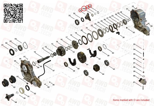 27107593440 ATC13/ATC350/ATC35L Verteilergetriebe-Flanschsatz hinten BMW 5 7... - Bild 9 von 9