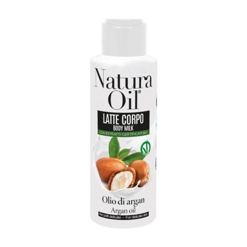 NaturaOil Latte Corpo Body Milk Olio di Argan Bio Pelli Delicate 100 ml