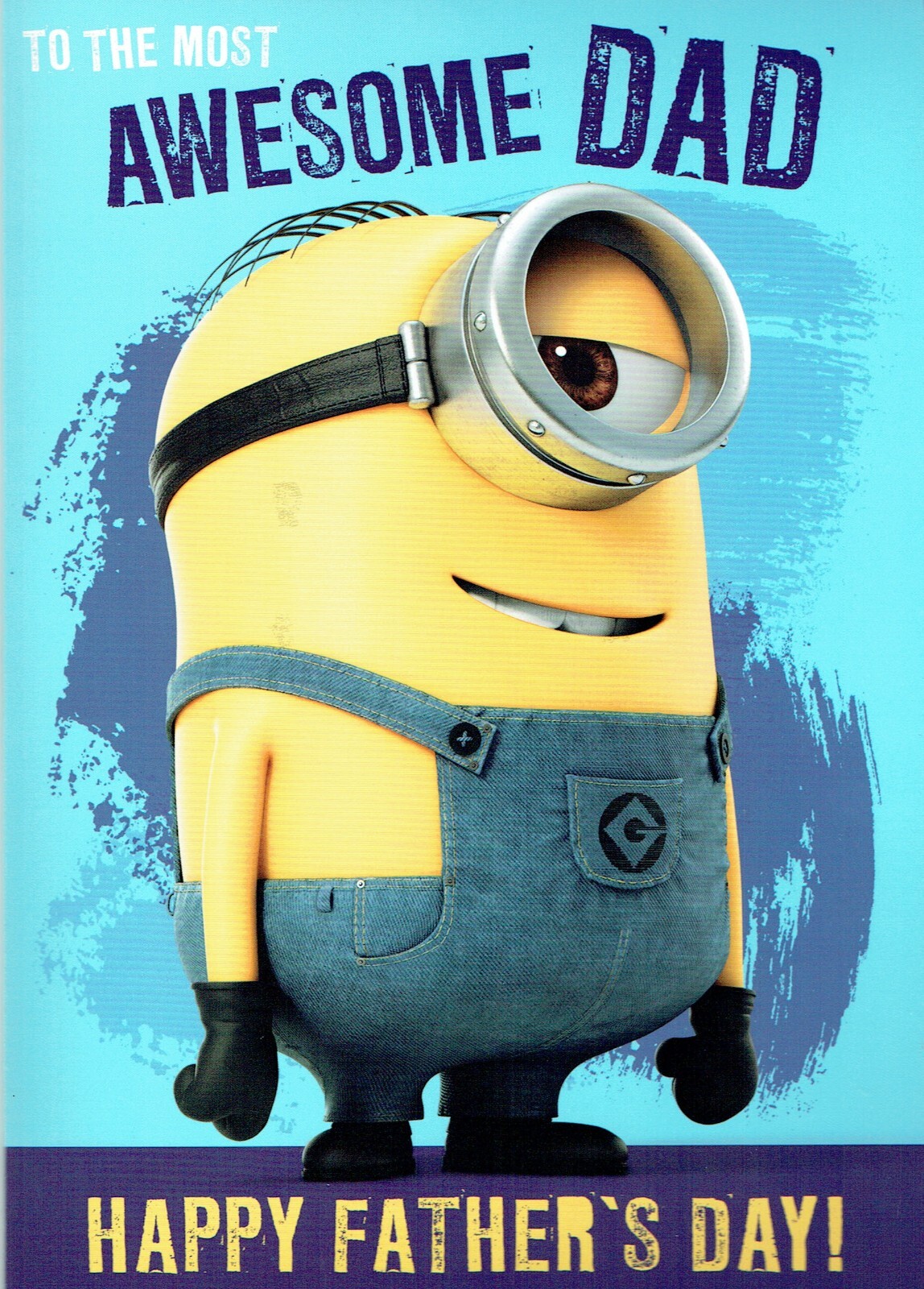 SOUND CARD - DAD FATHER'S DAY CARD  Quality FUNNY Minions Despicable ME Design