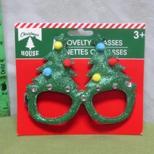 CHRISTMAS TREE GLASSES novelty disguise NWT holiday costume Yuletide specs