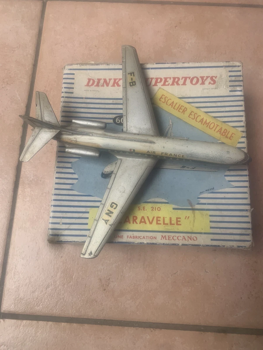 Avion Miniature Dinky Super Toys – Caravelle SE 210 Air France – 60F – Métal France