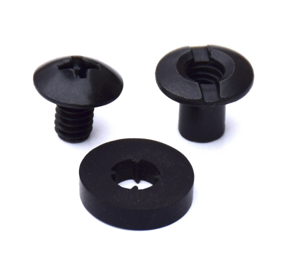 Black Chicago Screws, 144 Pcs - 1/4" & 3/8 for DIY Kydex & Leather Gun Holsters - Image 2 of 4