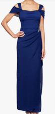 Alex Evenings Womens ELectric Blue Evening Dress/Gown size 12 - Stunning