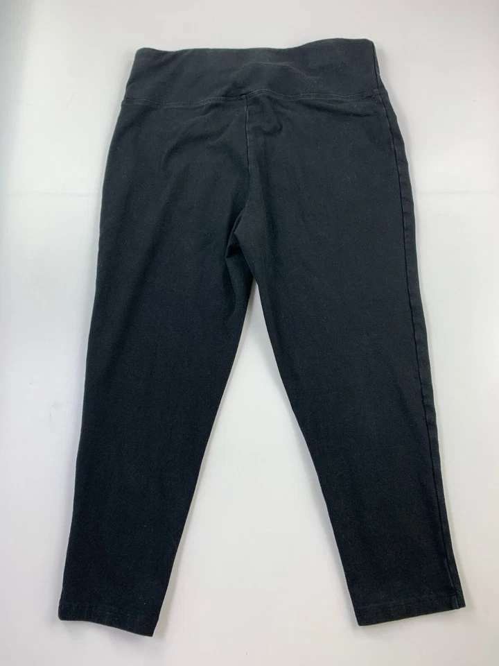 Leggings capri negros para mujer DG2 Diane Gilman S Foto 3 de 3