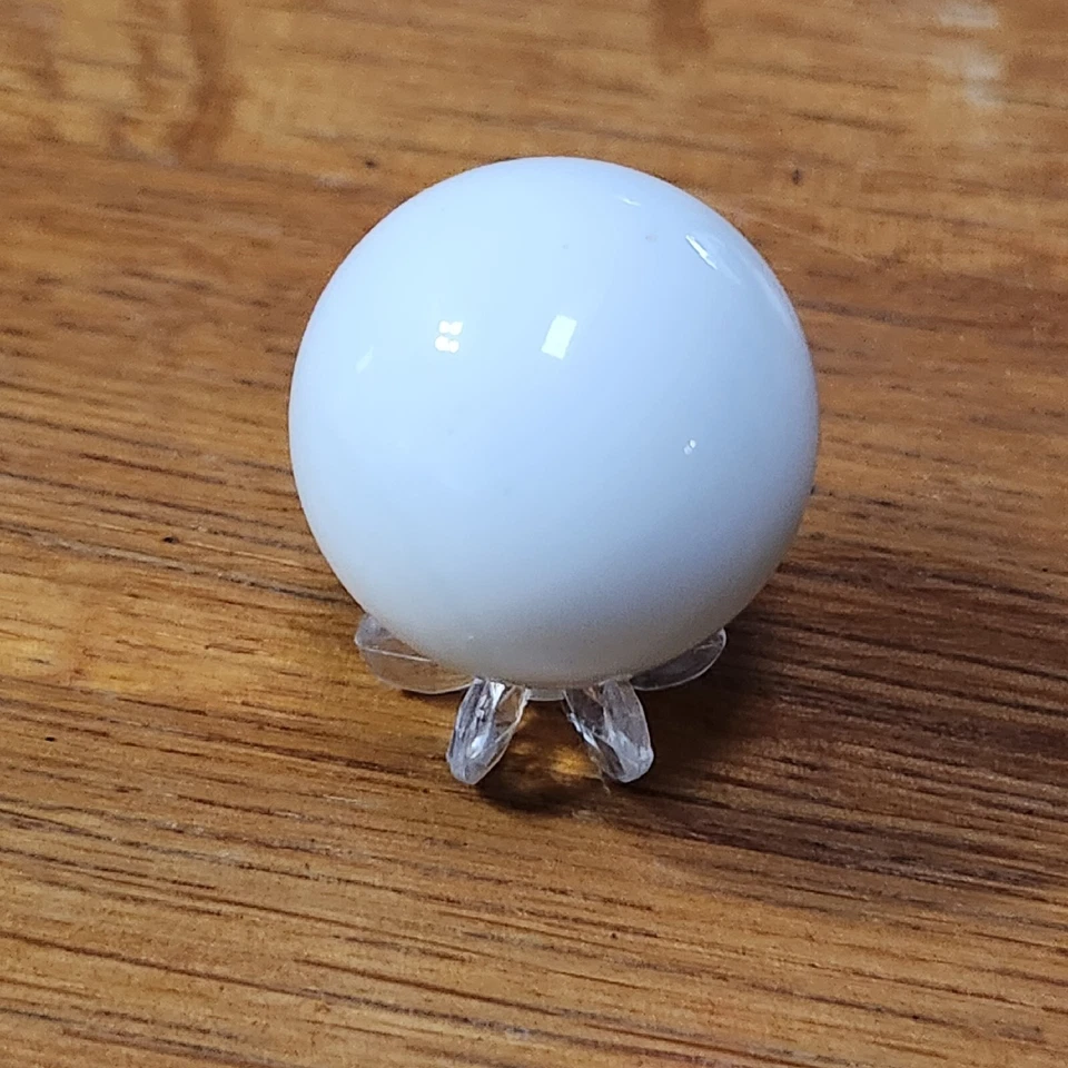 KELLY AXE TOOL CHIP SLINGER ADVERTISING MARBLE 1" SHOOTER SZ W/ STAND COLLECTOR  - Image 3 of 4