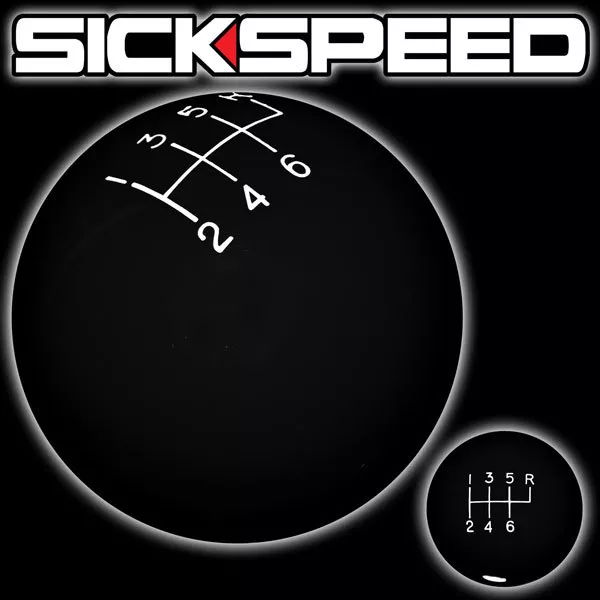BLACK OL SKOOL SHIFT KNOB FOR 6 SPEED SHORT THROW SHIFTER