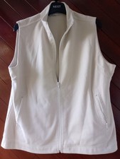 Ladies Body Warmer Gilet Cozy Beige Zip VIZ -A-VIZ Regular Worn By 14 To 16