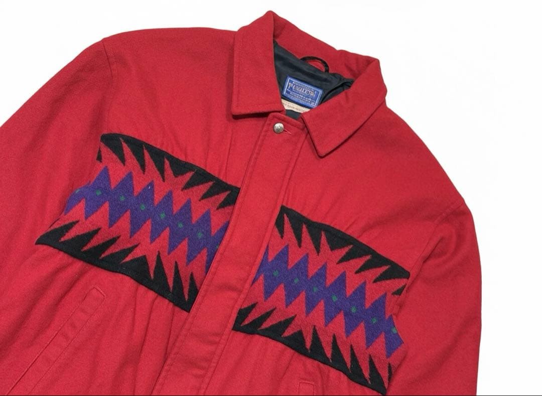 Pendleton Wool Jacket XL Native Pattern Vintage - image 1