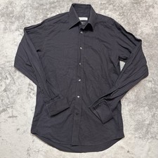 Versace Collection City Dress Shirt Men’s 38/15 Black Long Sleeve Button-Up